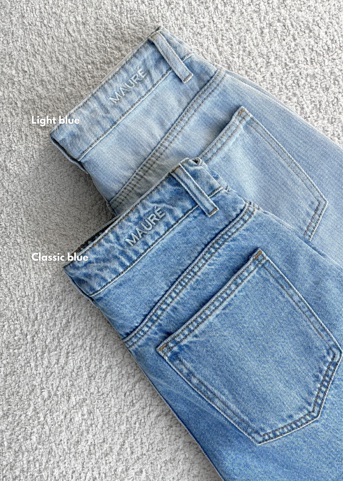 High waist super wide leg jeans classic blue (tall)