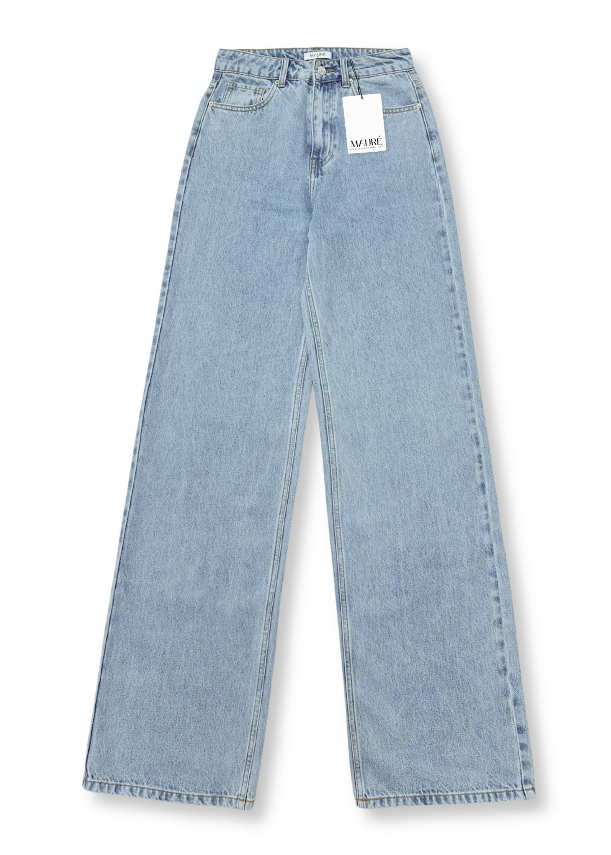 High waist super wide leg jeans classic blue (tall)