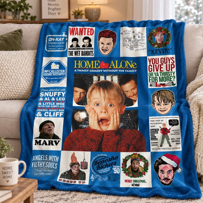 Home Alone Christmas Flannel Blanket