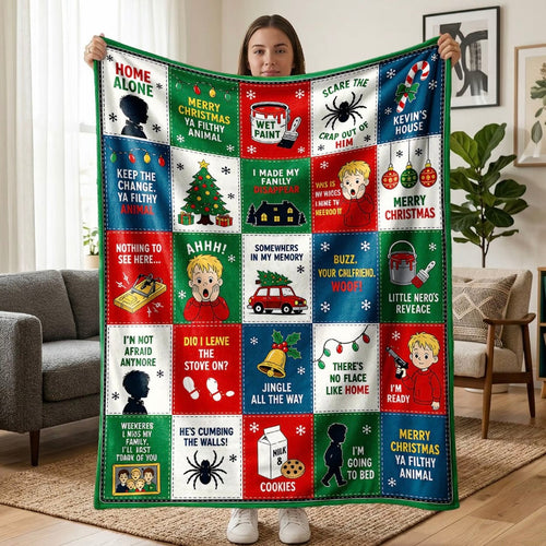 Home Alone Christmas Flannel Blanket