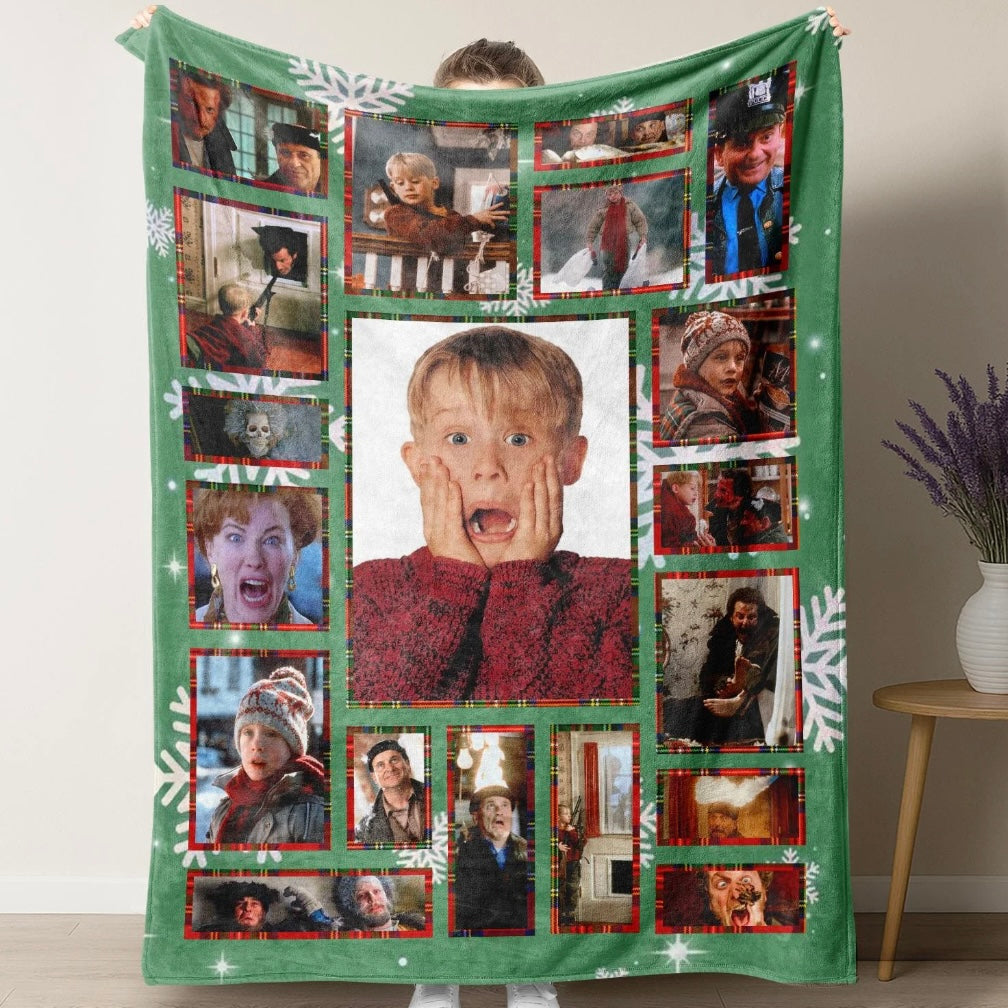 Home Alone Christmas Flannel Blanket